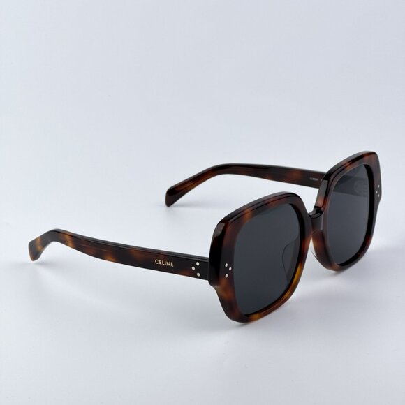 Celine 3 DOTS Women BRAND NEW Sunglasses Havana Smoke Geometric CL40241F 53A main image 5